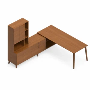 Global Corby Veneer Office Desk