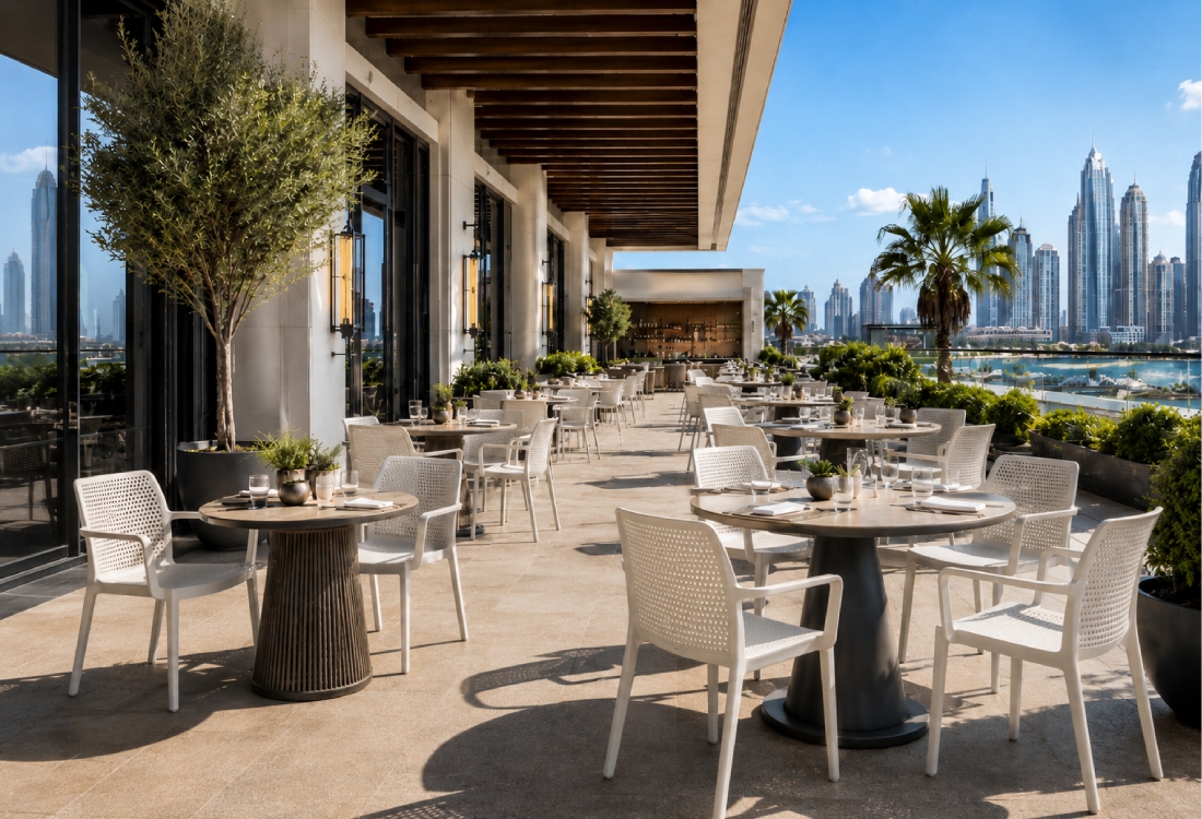 Outdoor Chairs in Hotel
