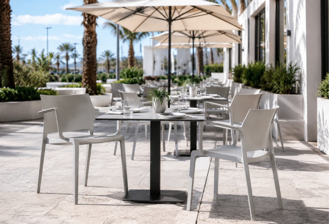 Outdoor Chairs in Resturant