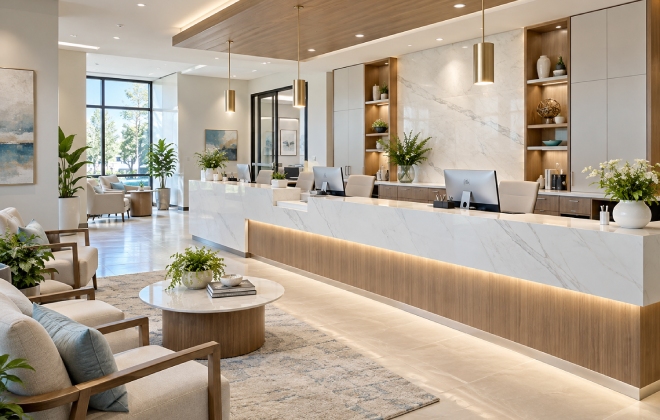 Medical Reception Desks & Check-In Furniture