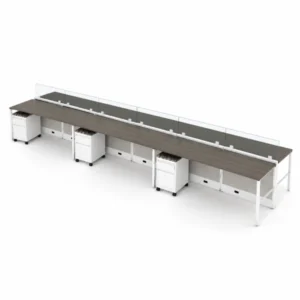 6-Person Open Low 6 x 2 Linear Benching Cubicle-product