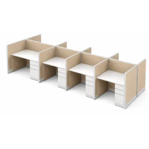8-Person Open Low 5 x 2 Cubicle Workstations with Drawer Storage-product