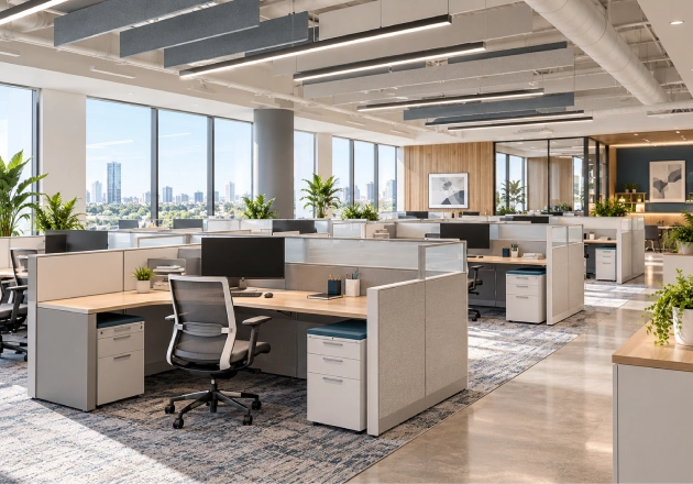 Office cubicles and workstations