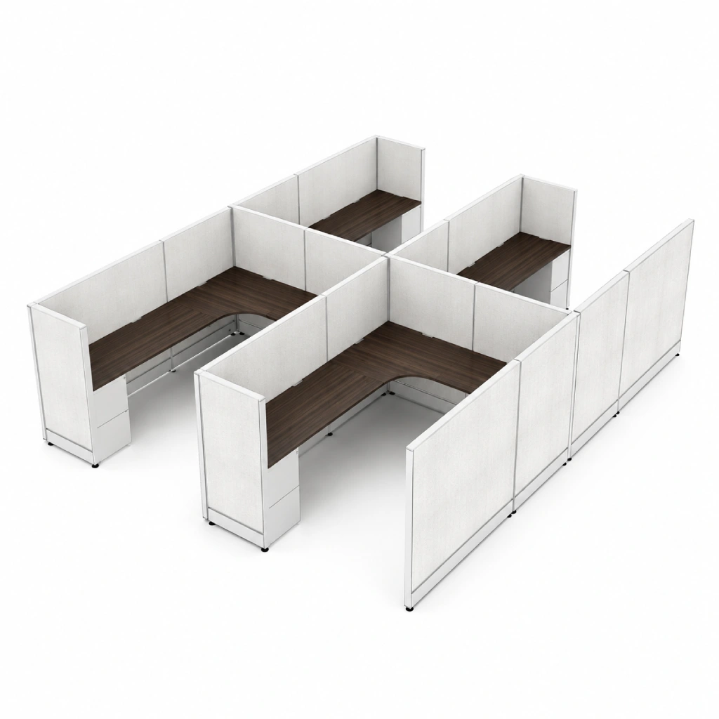 Quick-Ship Four-Station Layouts and Tall Panels-product