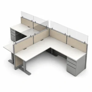 Semi-Private 6' x 8' Cubicle with Drawers-product