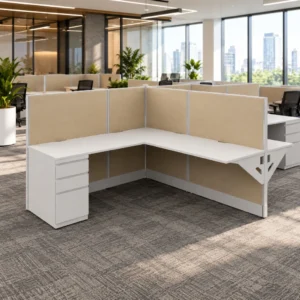 Side-by-Side Semi-Private 6 x 6 Cubicles with Drawer Storage-Hero