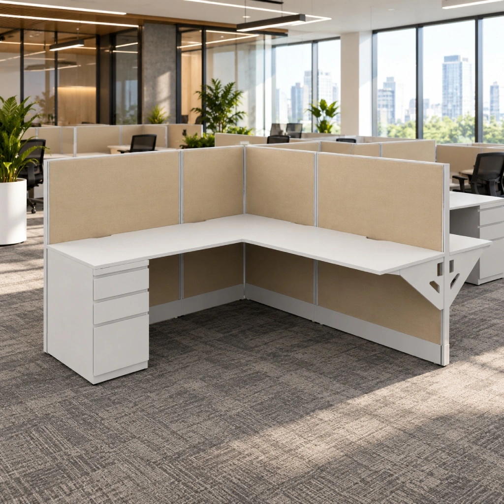 Side-by-Side Semi-Private 6 x 6 Cubicles with Drawer Storage-Hero